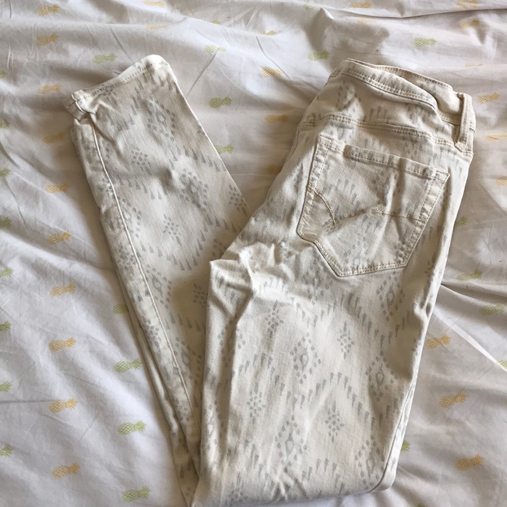 Printed Bullhead Ikat printed skinny jeans